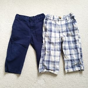 Gymboree Bundle of 2 Baby Boy Pants sz12-18m